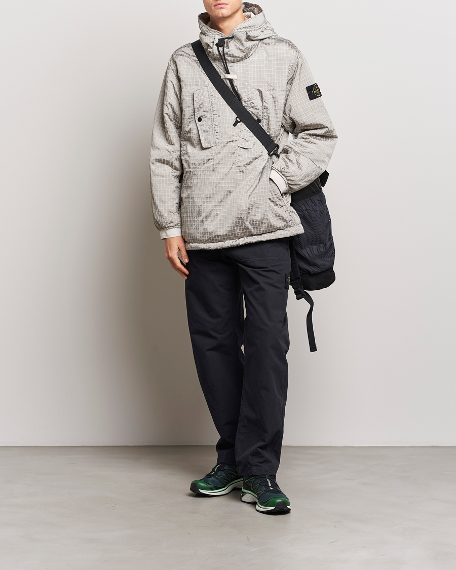 Homme | Pantalons | Stone Island | Garment Dyed Ripstop Trousers Navy Blue