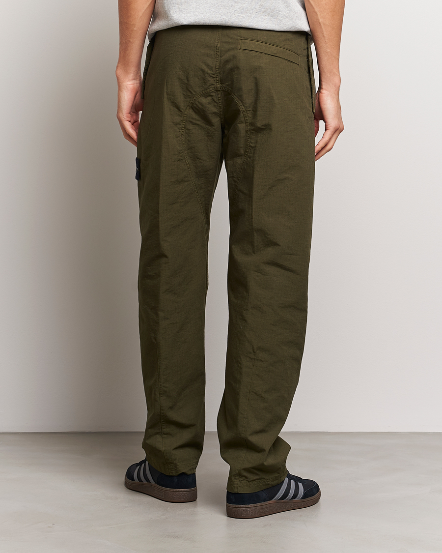Homme | Pantalons | Stone Island | Garment Dyed Ripstop Trousers Olive