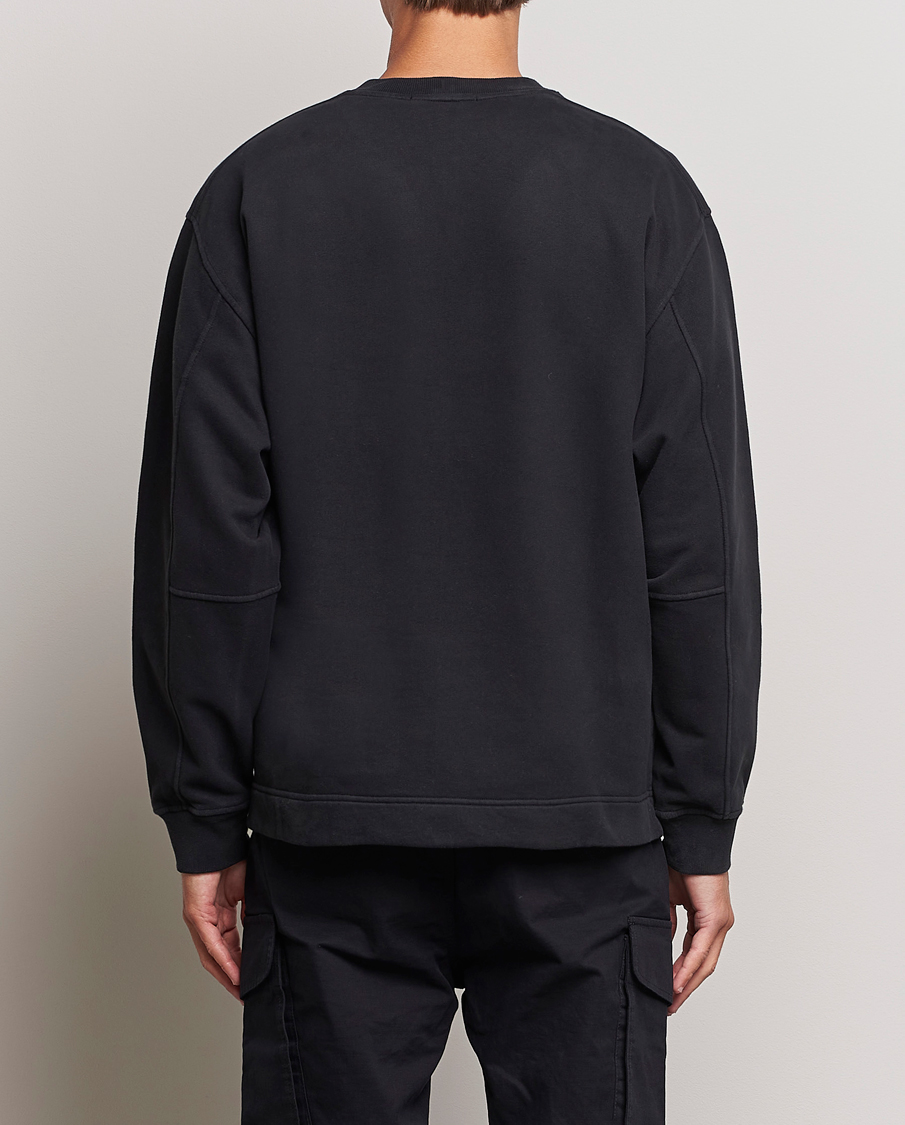 Homme | Pulls Et Tricots | Stone Island | Garment Dyed Fleece Logo Sweatshirt Black