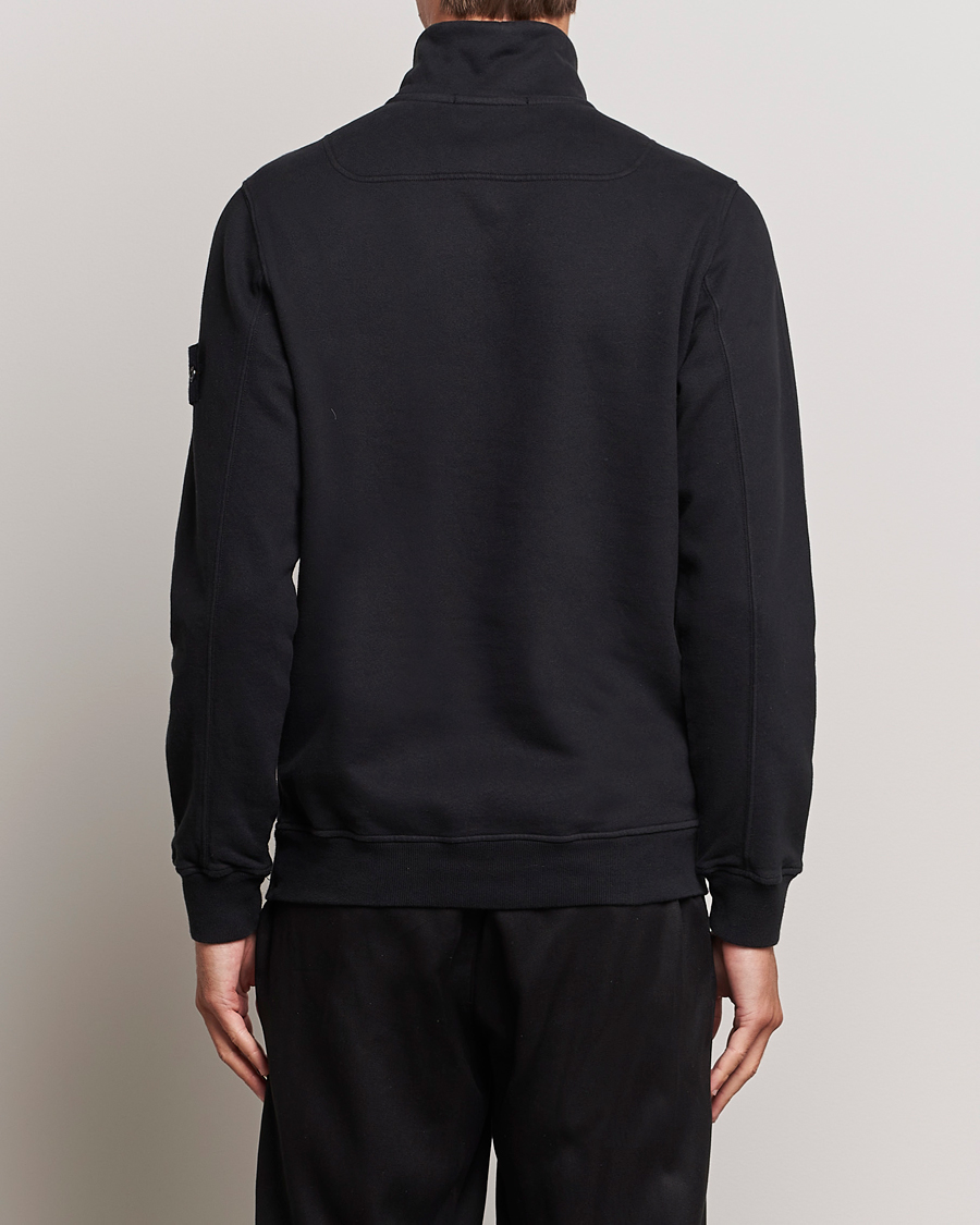 Homme | Pulls Et Tricots | Stone Island | Garment Dyed Fleece Half Zip Black