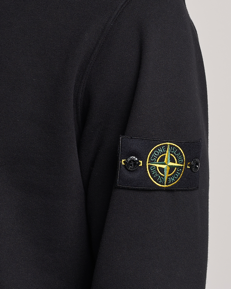 Homme | Pulls Et Tricots | Stone Island | Garment Dyed Fleece Half Zip Black