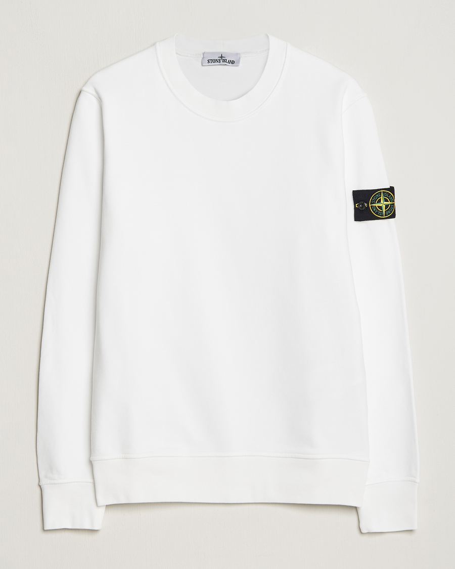 Homme | Pulls Et Tricots | Stone Island | Garment Dyed Fleece Sweatshirt White