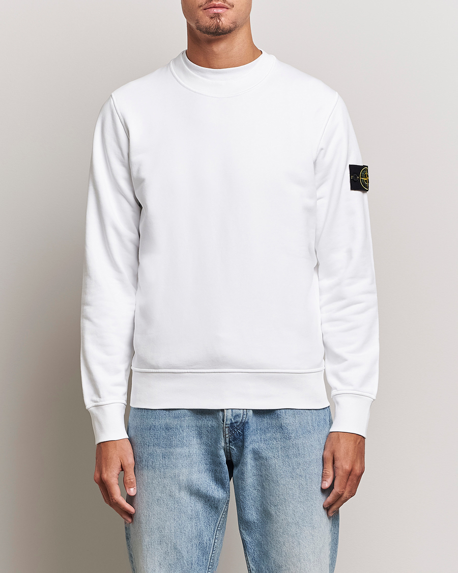 Homme | Pulls Et Tricots | Stone Island | Garment Dyed Fleece Sweatshirt White