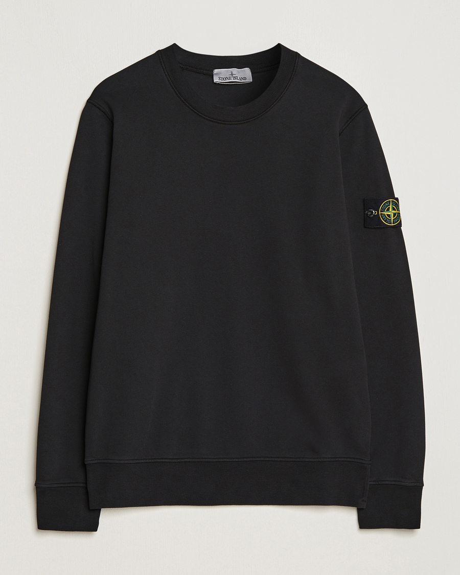 Homme | Pulls Et Tricots | Stone Island | Garment Dyed Fleece Sweatshirt Black