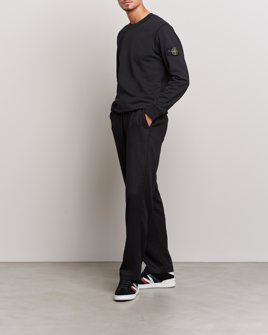 Homme | Pulls Et Tricots | Stone Island | Garment Dyed Fleece Sweatshirt Black