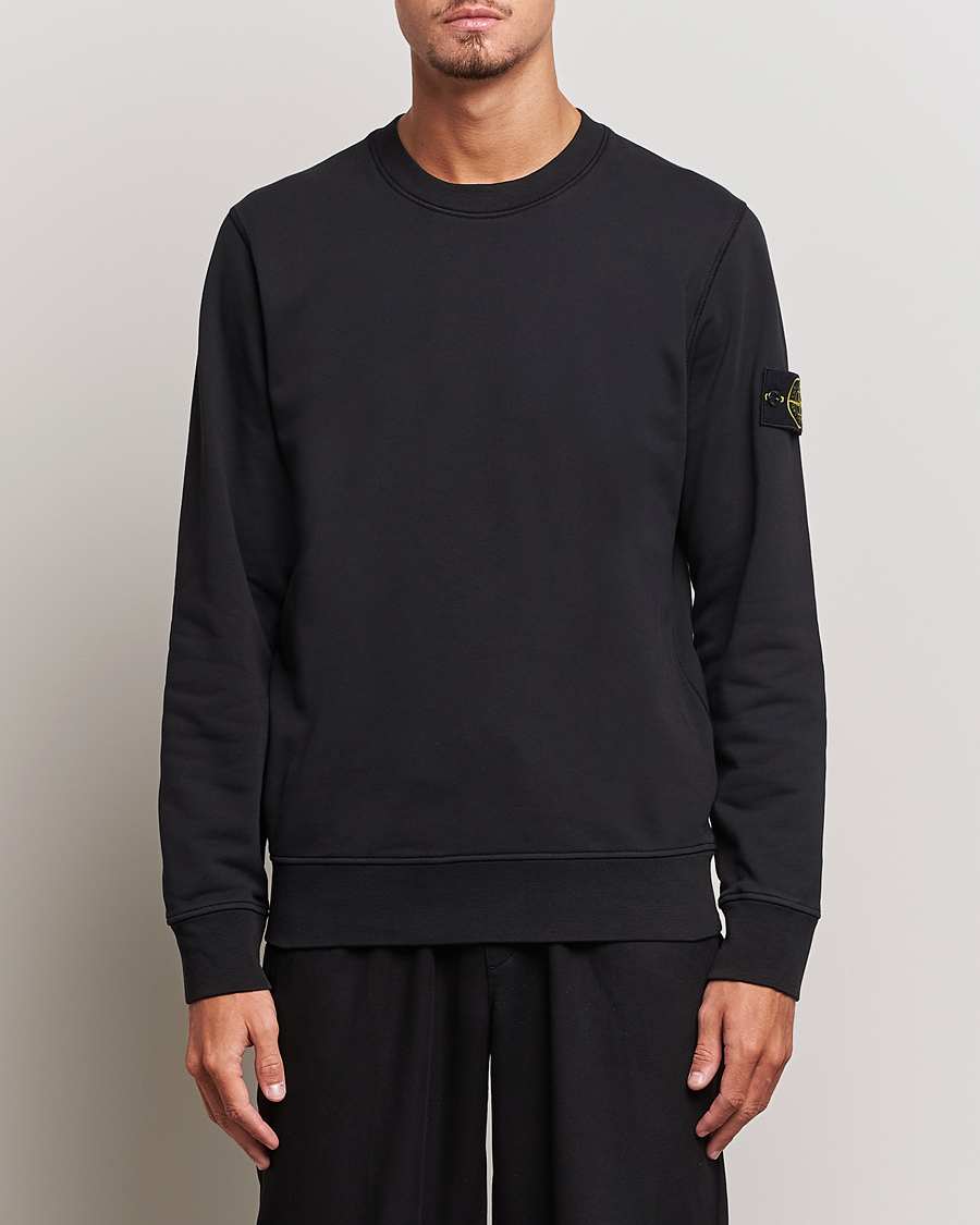 Homme | Pulls Et Tricots | Stone Island | Garment Dyed Fleece Sweatshirt Black