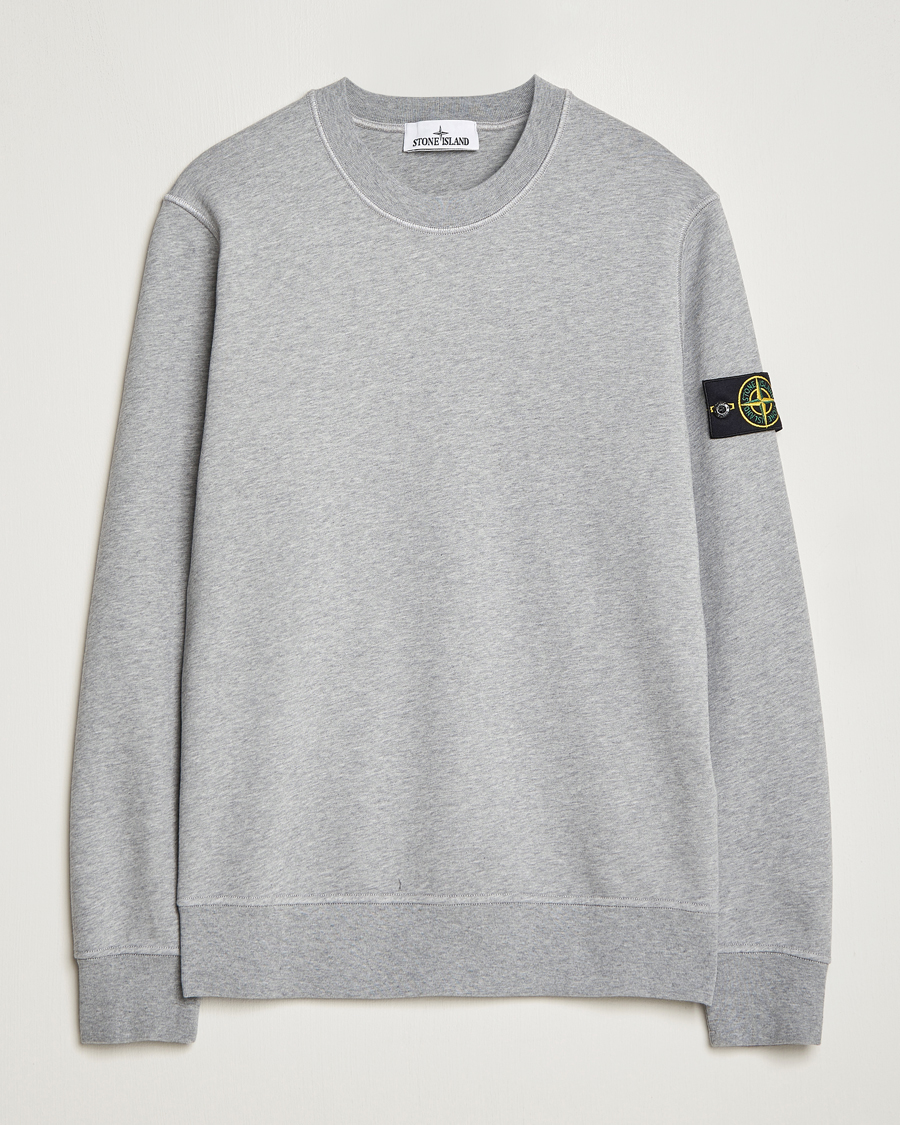 Homme | Pulls Et Tricots | Stone Island | Garment Dyed Fleece Sweatshirt Melange Grey