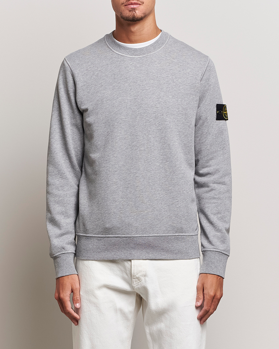 Homme | Pulls Et Tricots | Stone Island | Garment Dyed Fleece Sweatshirt Melange Grey