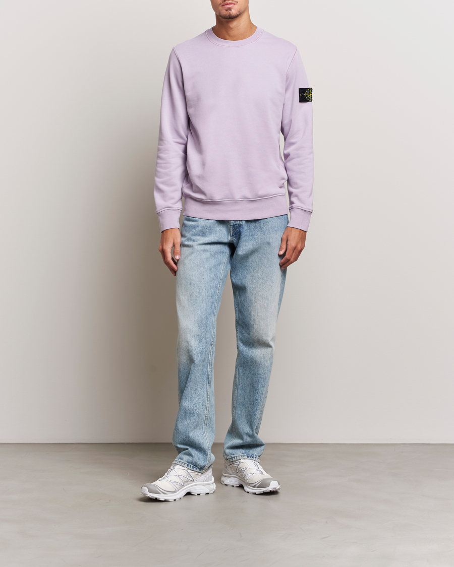 Homme | Pulls Et Tricots | Stone Island | Garment Dyed Fleece Sweatshirt Lavender