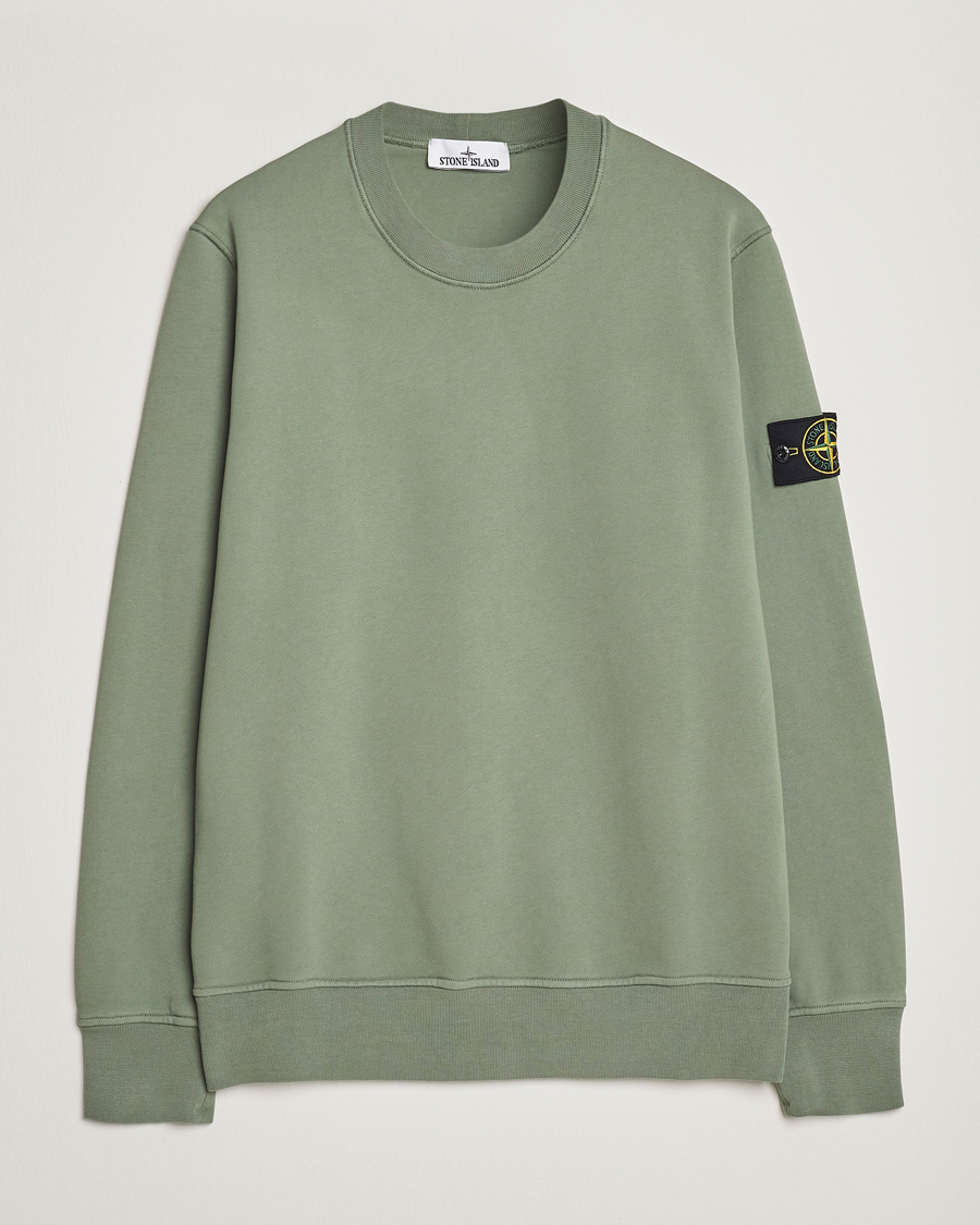 Homme | Pulls Et Tricots | Stone Island | Garment Dyed Fleece Sweatshirt Sage