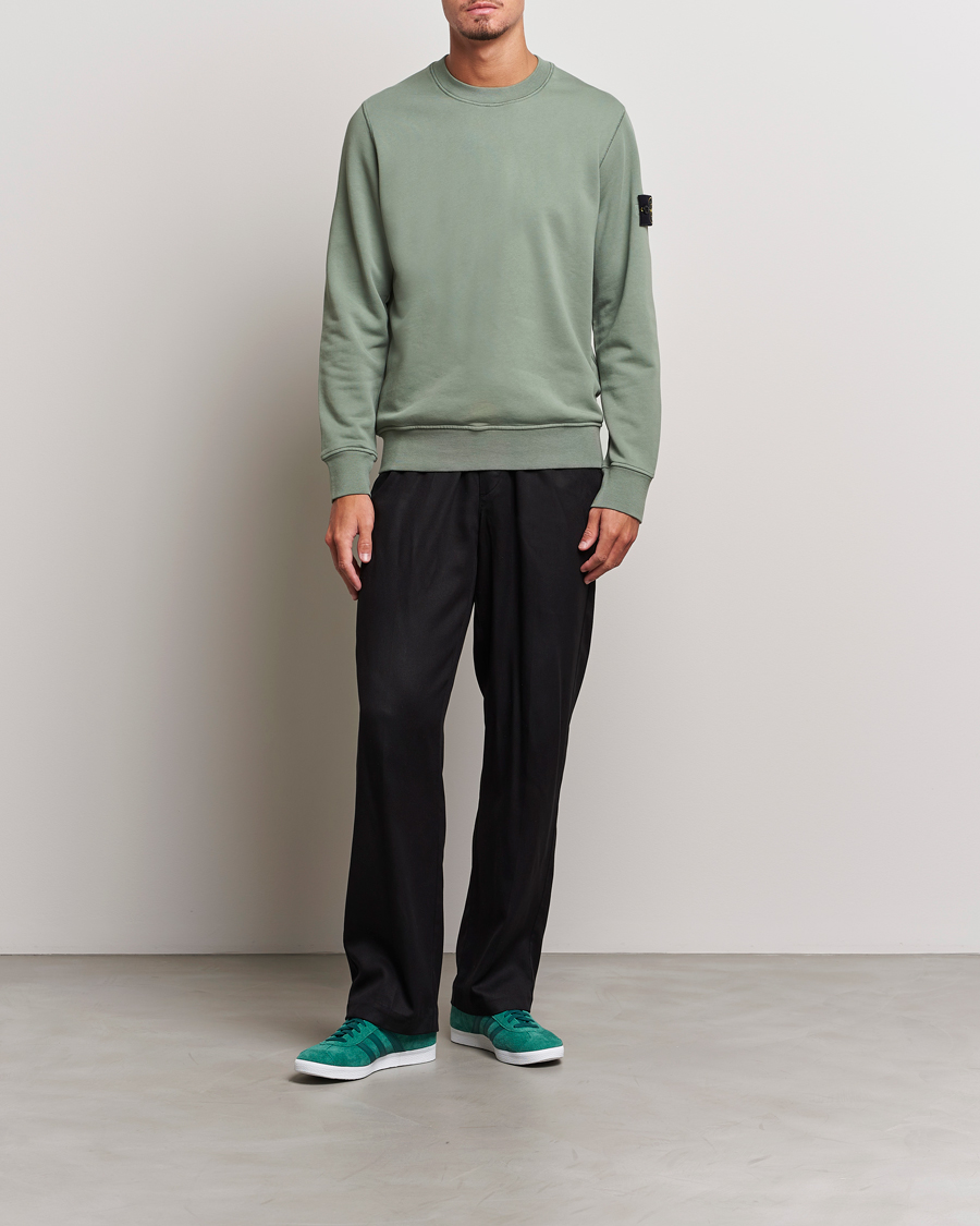 Homme | Pulls Et Tricots | Stone Island | Garment Dyed Fleece Sweatshirt Sage