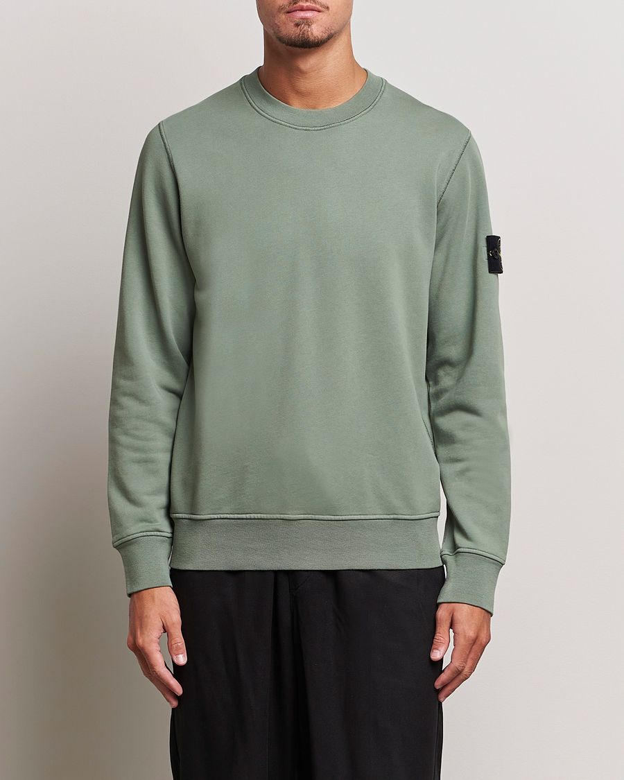 Homme | Pulls Et Tricots | Stone Island | Garment Dyed Fleece Sweatshirt Sage