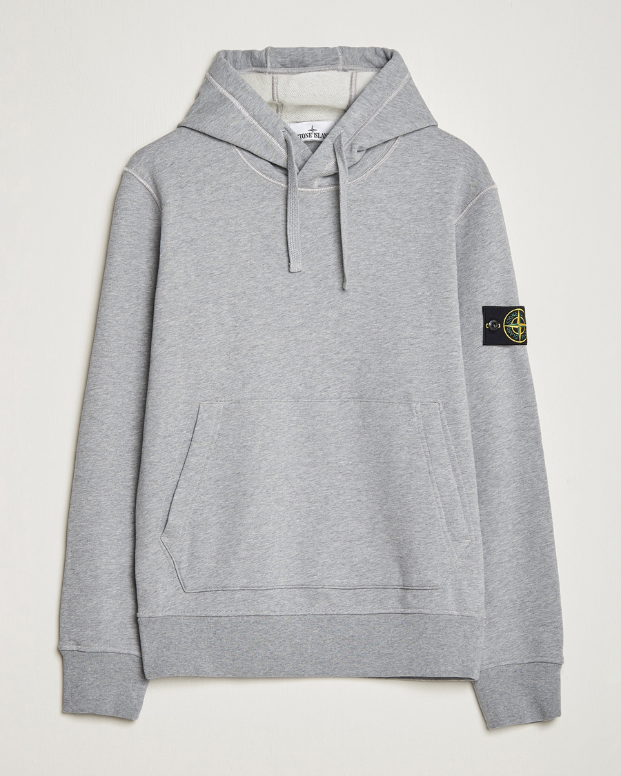 Homme | Pulls Et Tricots | Stone Island | Garment Dyed Fleece Hood Melange Grey