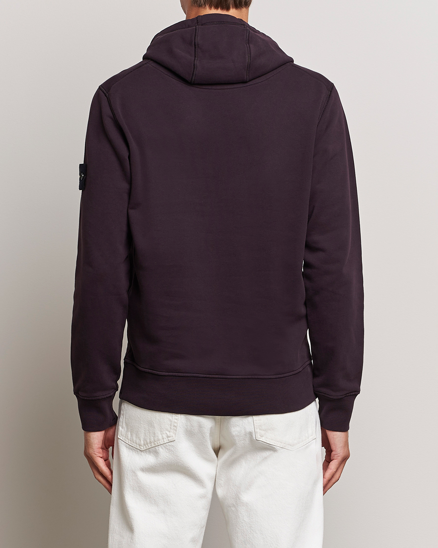Homme | Pulls Et Tricots | Stone Island | Garment Dyed Fleece Hood Dark Burgundy