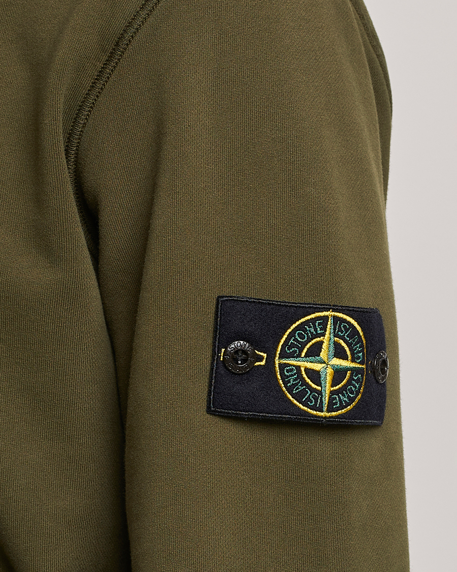 Homme | Pulls Et Tricots | Stone Island | Garment Dyed Fleece Hood Olive