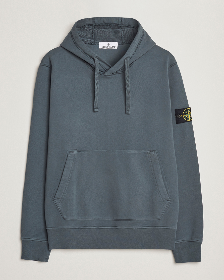 Homme | Pulls Et Tricots | Stone Island | Garment Dyed Fleece Hood Lead Grey
