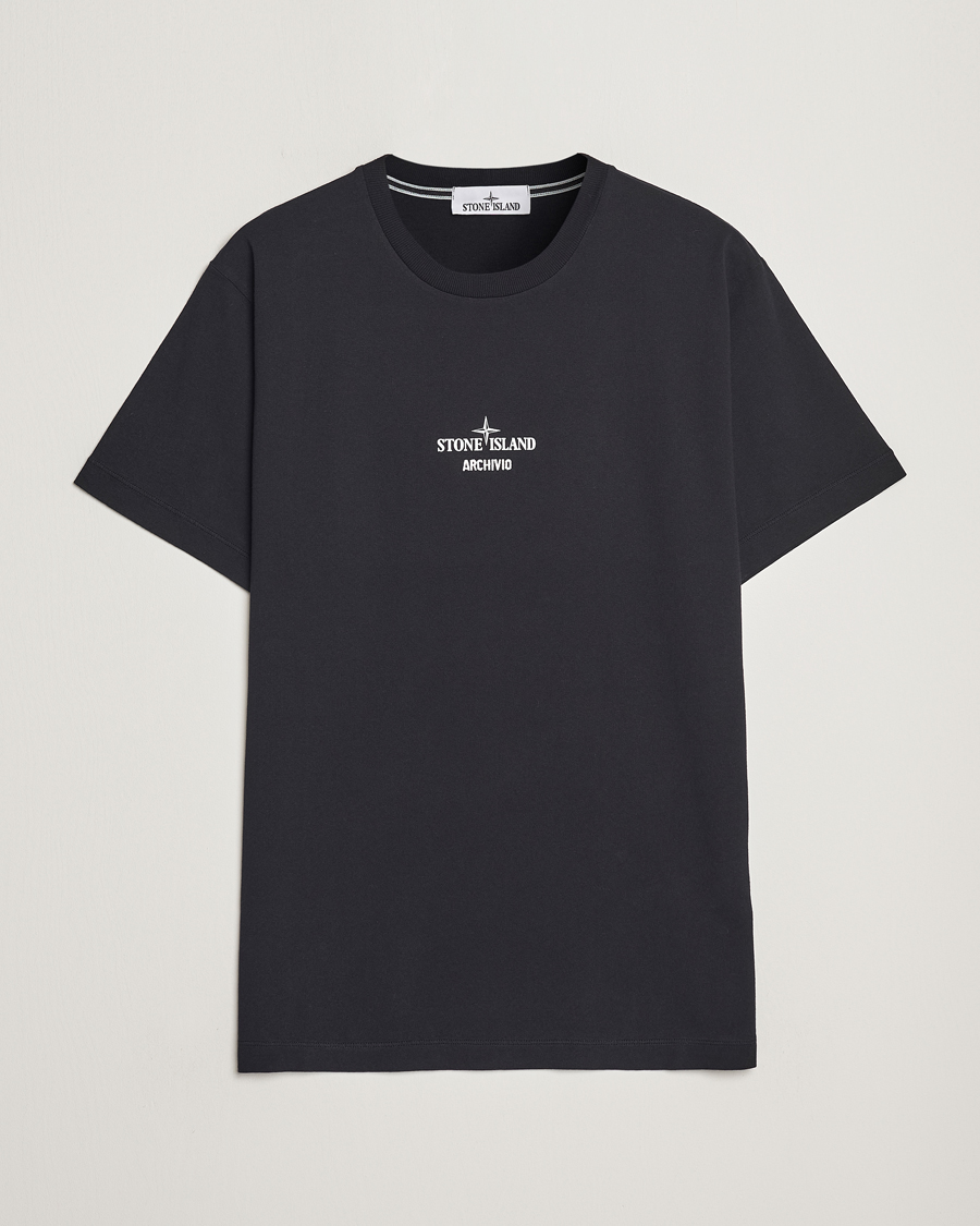 Homme | T-shirts | Stone Island | Garment Dyed Archivio T-Shirt Black