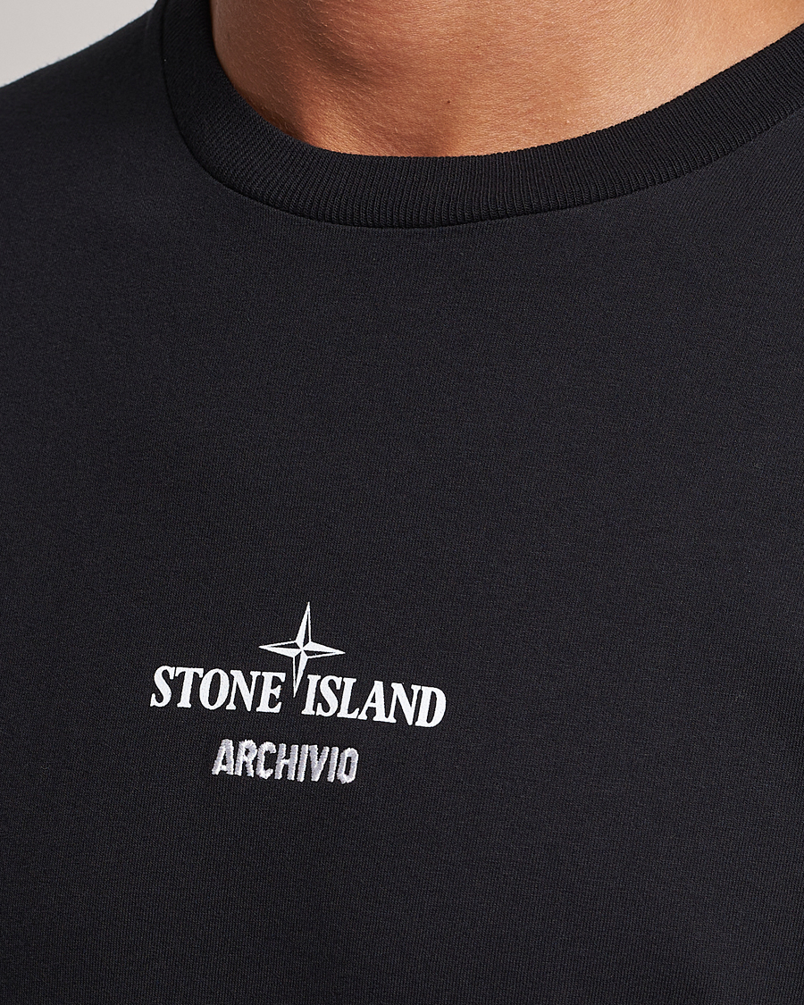 Homme | T-shirts | Stone Island | Garment Dyed Archivio T-Shirt Black