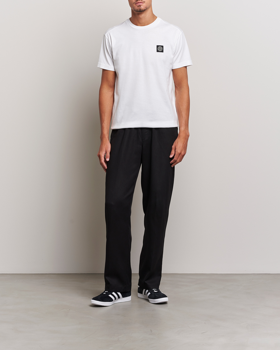 Homme | T-shirts | Stone Island | Garment Dyed Jersey T-Shirt White
