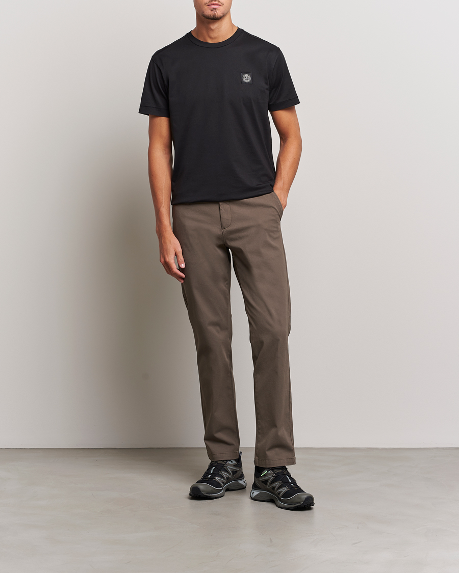 Homme | T-shirts | Stone Island | Garment Dyed Jersey T-Shirt Black