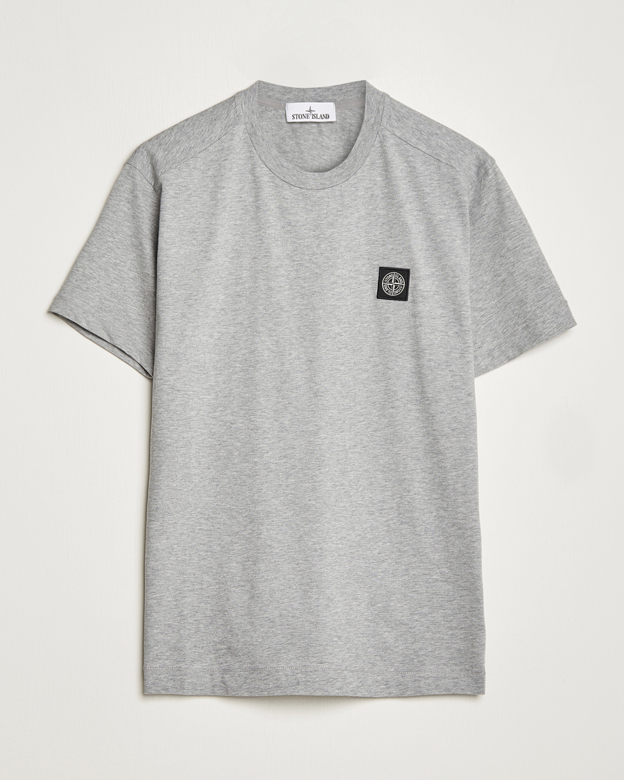 Homme | T-shirts | Stone Island | Garment Dyed Jersey T-Shirt Melange Grey