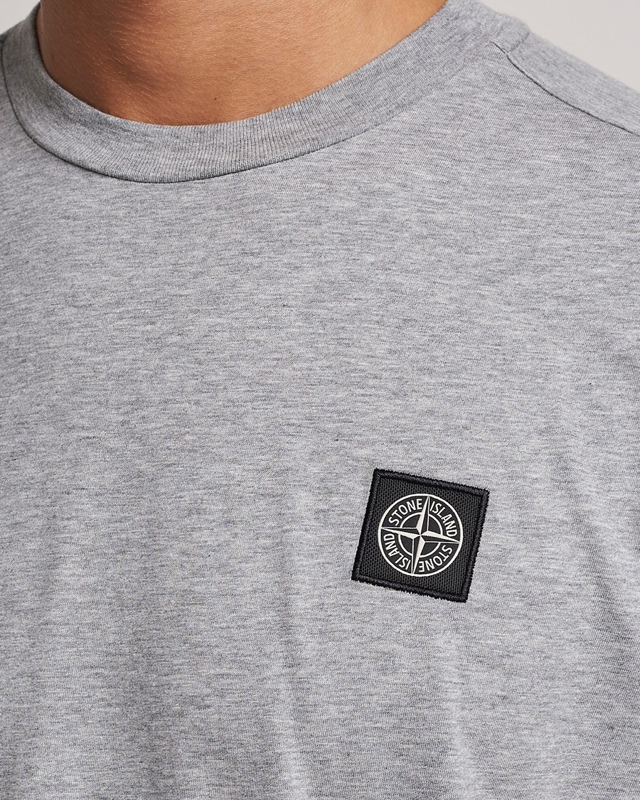 Homme | T-shirts | Stone Island | Garment Dyed Jersey T-Shirt Melange Grey