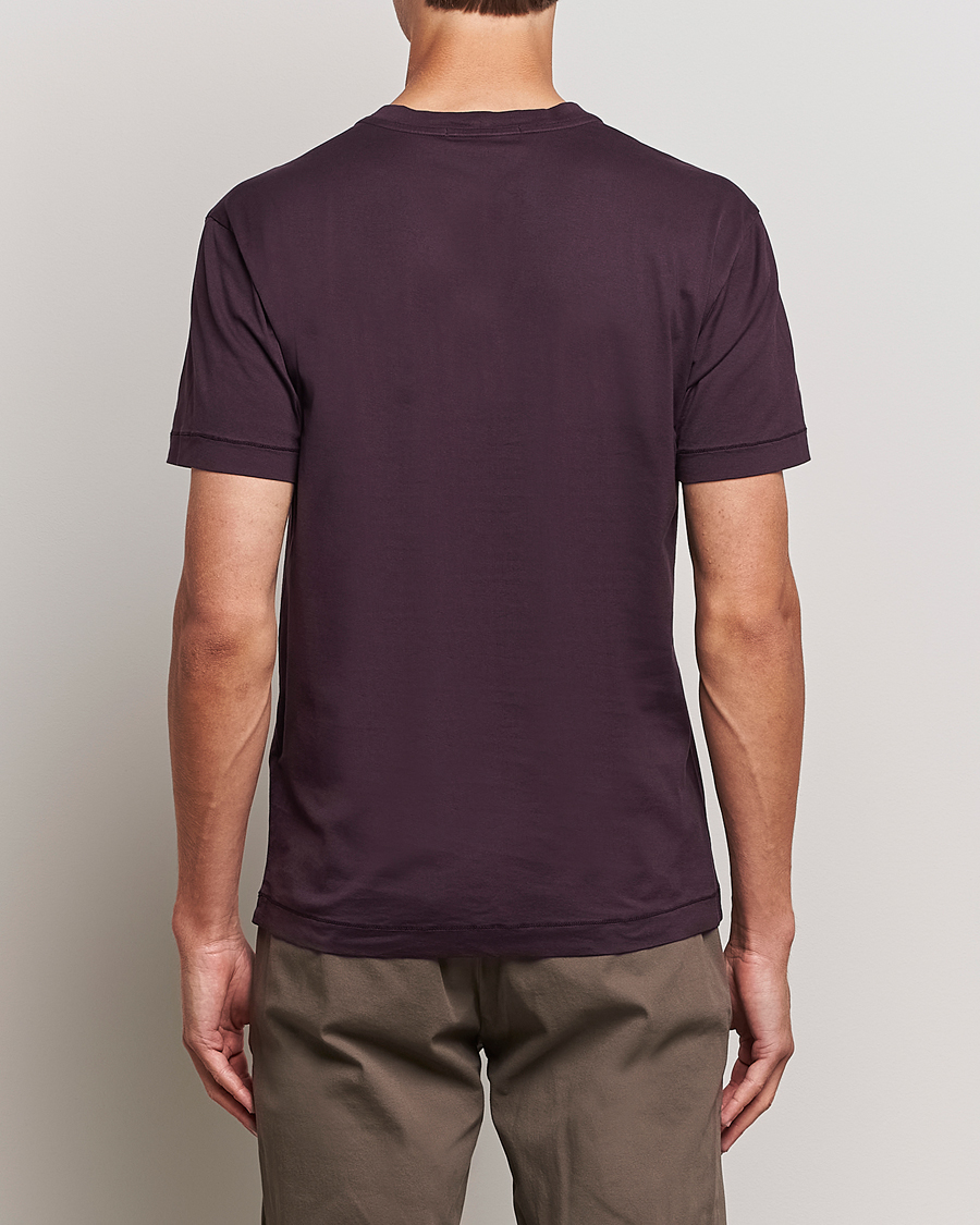 Homme | T-shirts | Stone Island | Garment Dyed Jersey T-Shirt Dark Burgundy