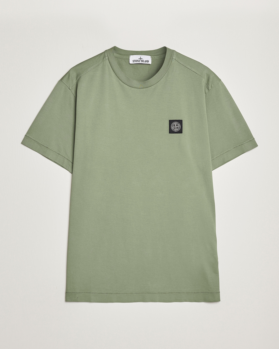 Homme | T-shirts | Stone Island | Garment Dyed Jersey T-Shirt Sage