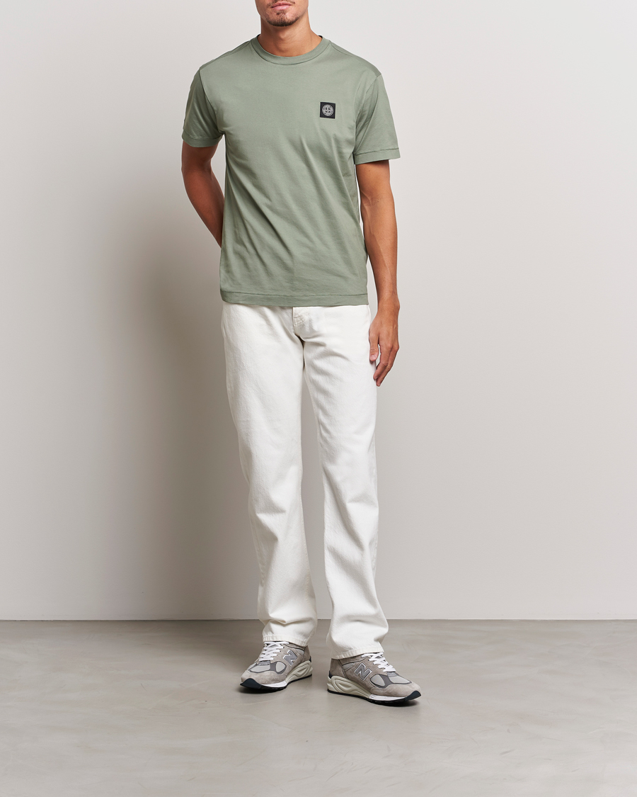 Homme | T-shirts | Stone Island | Garment Dyed Jersey T-Shirt Sage