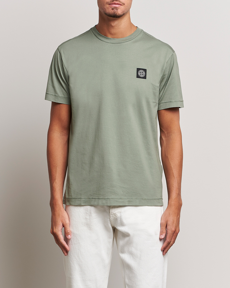 Homme | T-shirts | Stone Island | Garment Dyed Jersey T-Shirt Sage