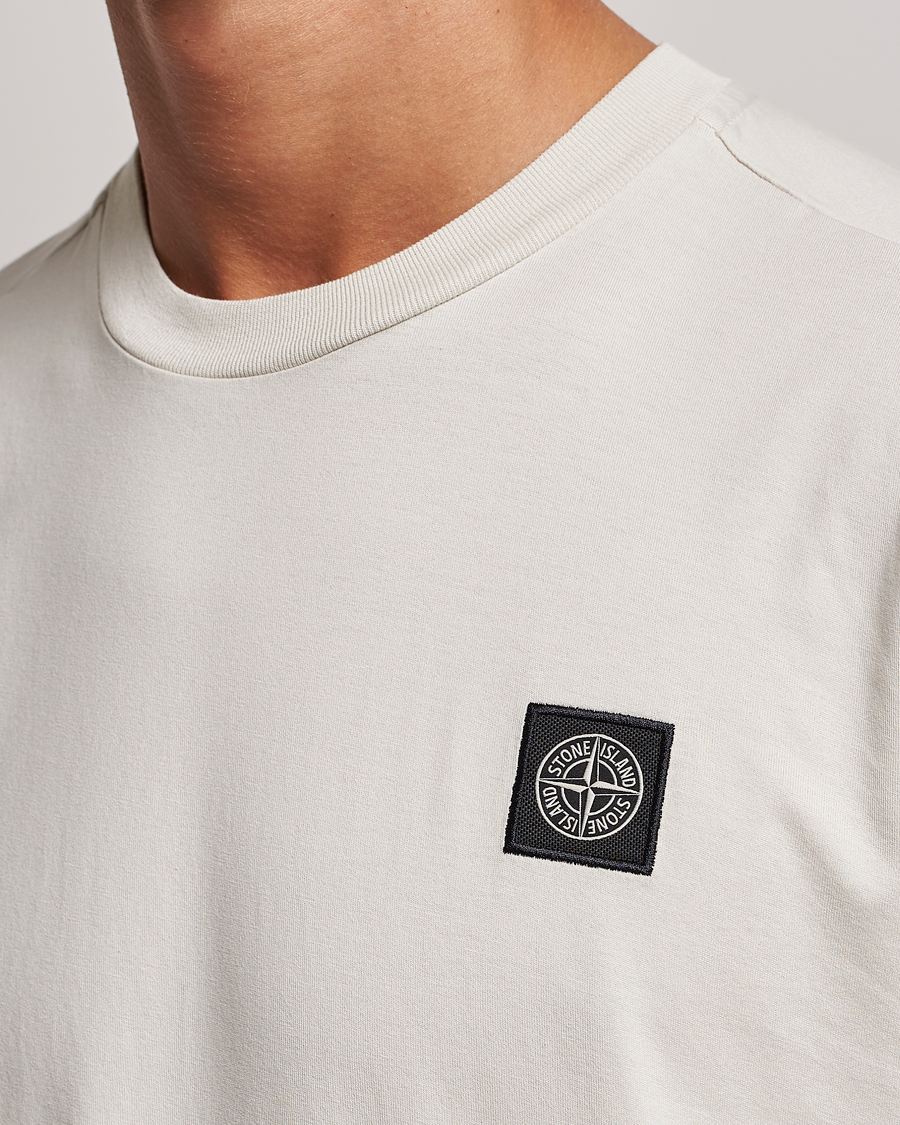 Homme | T-shirts | Stone Island | Garment Dyed Jersey T-Shirt Plaster