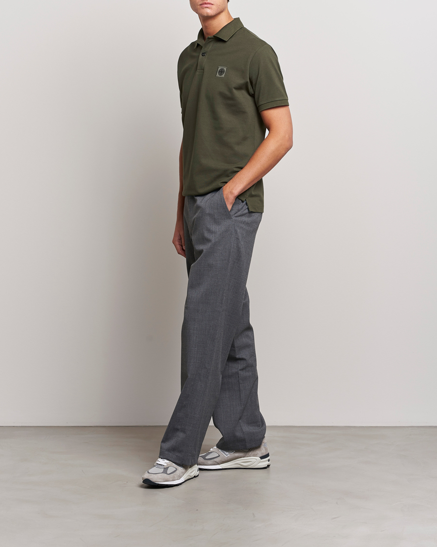 Homme | Polos | Stone Island | Cotton Pique Polo Olive