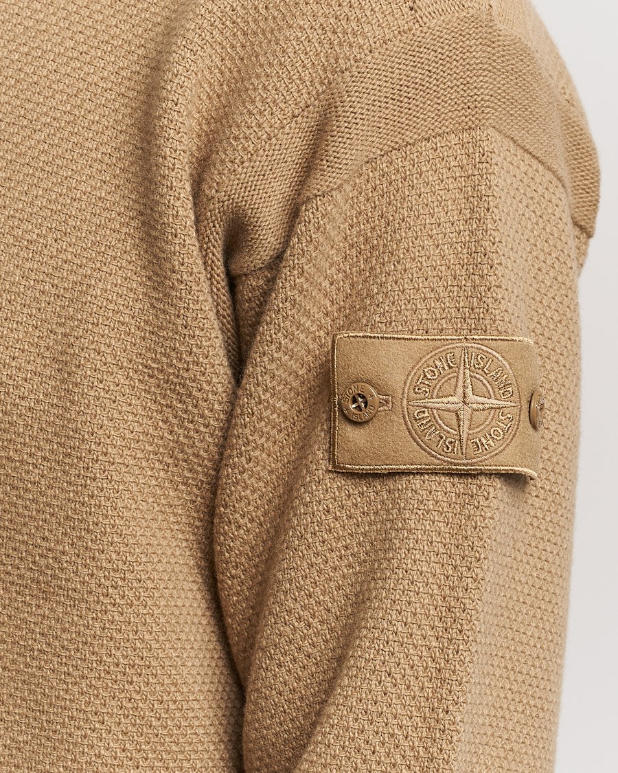 Homme | Pulls Et Tricots | Stone Island | Ghost Piece Geelong Wool Turtleneck Dark Beige