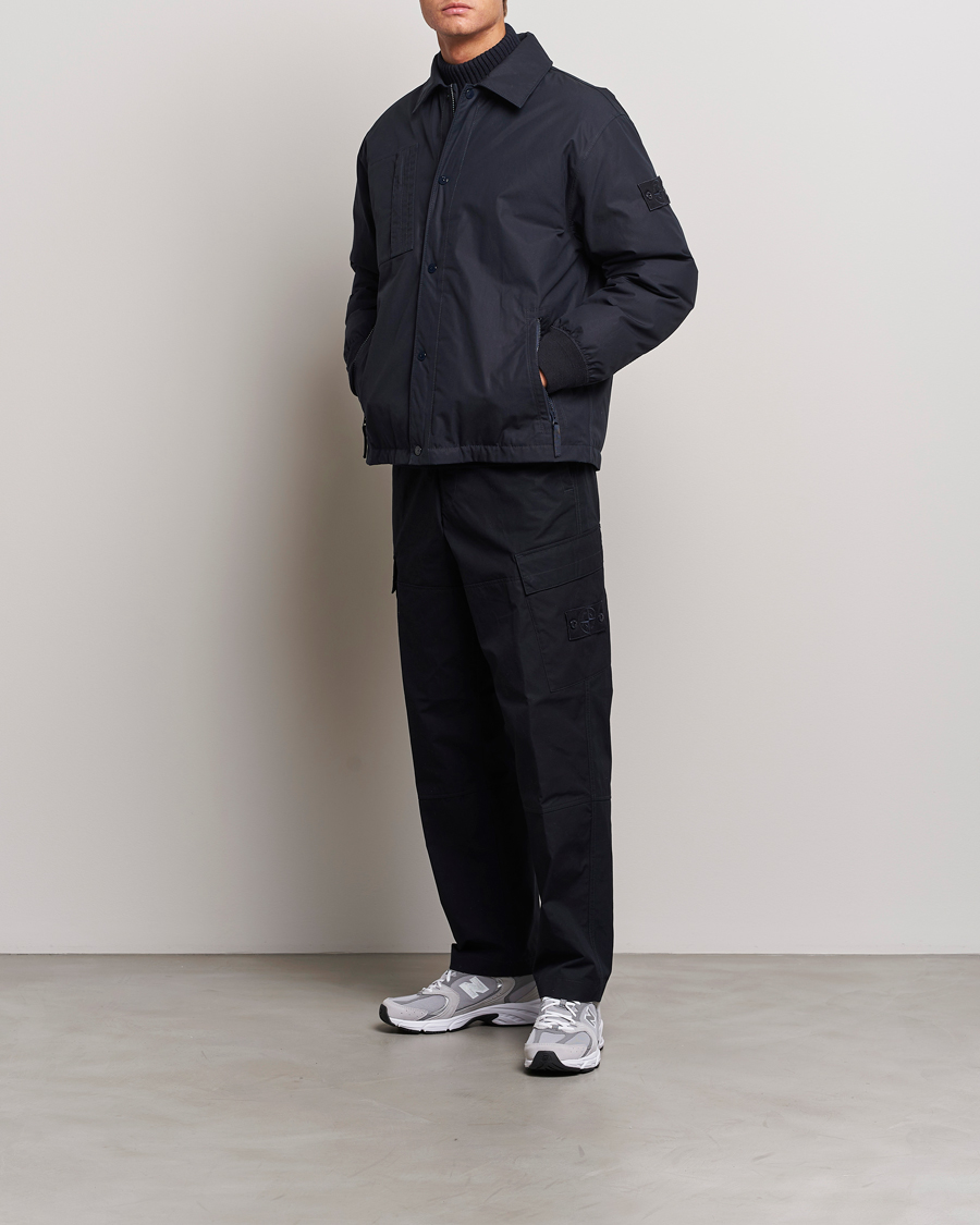 Homme | Manteaux Et Vestes | Stone Island | Ghost Piece O-Ventile Jacket Navy Blue