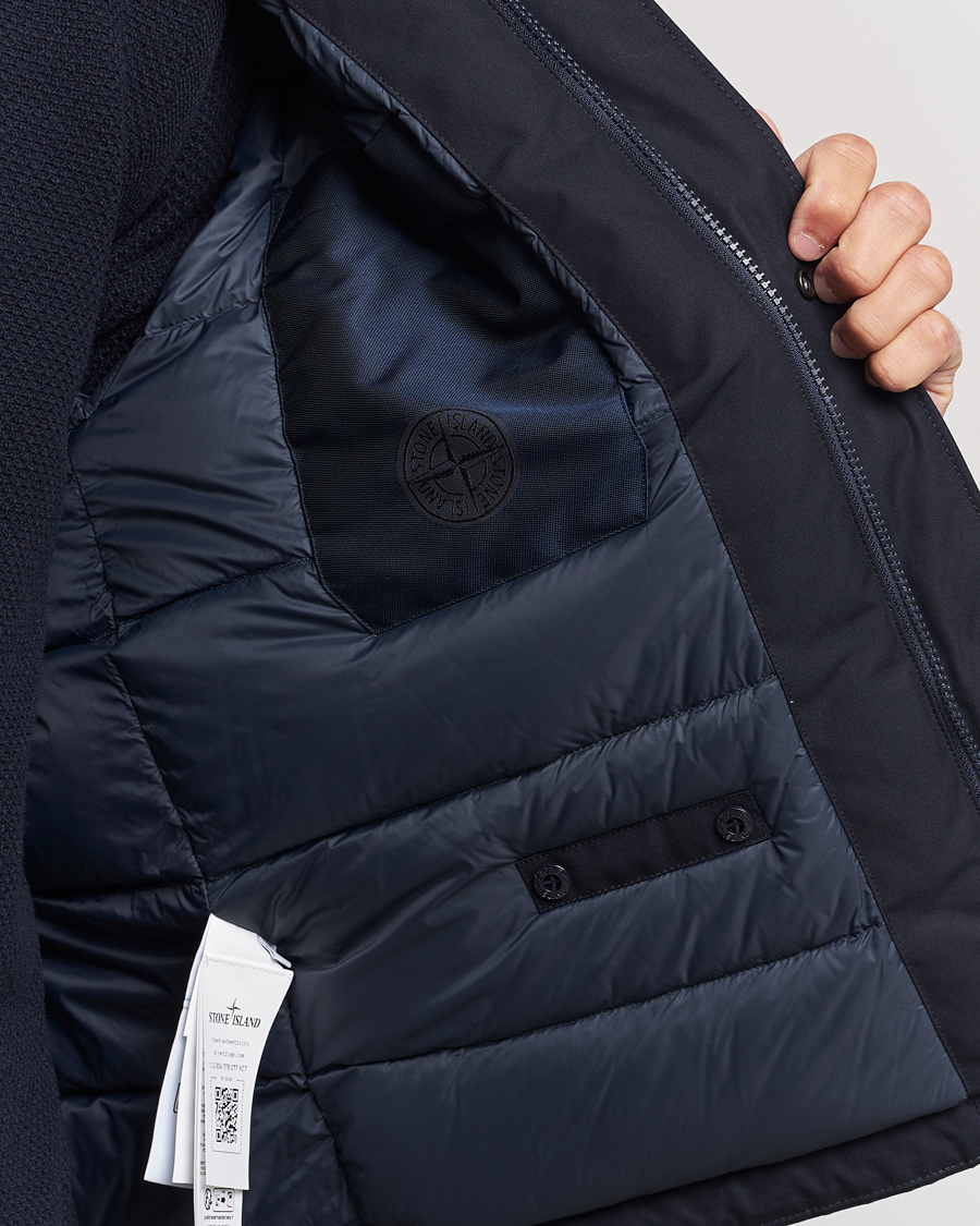 Homme | Manteaux Et Vestes | Stone Island | Ghost Piece O-Ventile Jacket Navy Blue