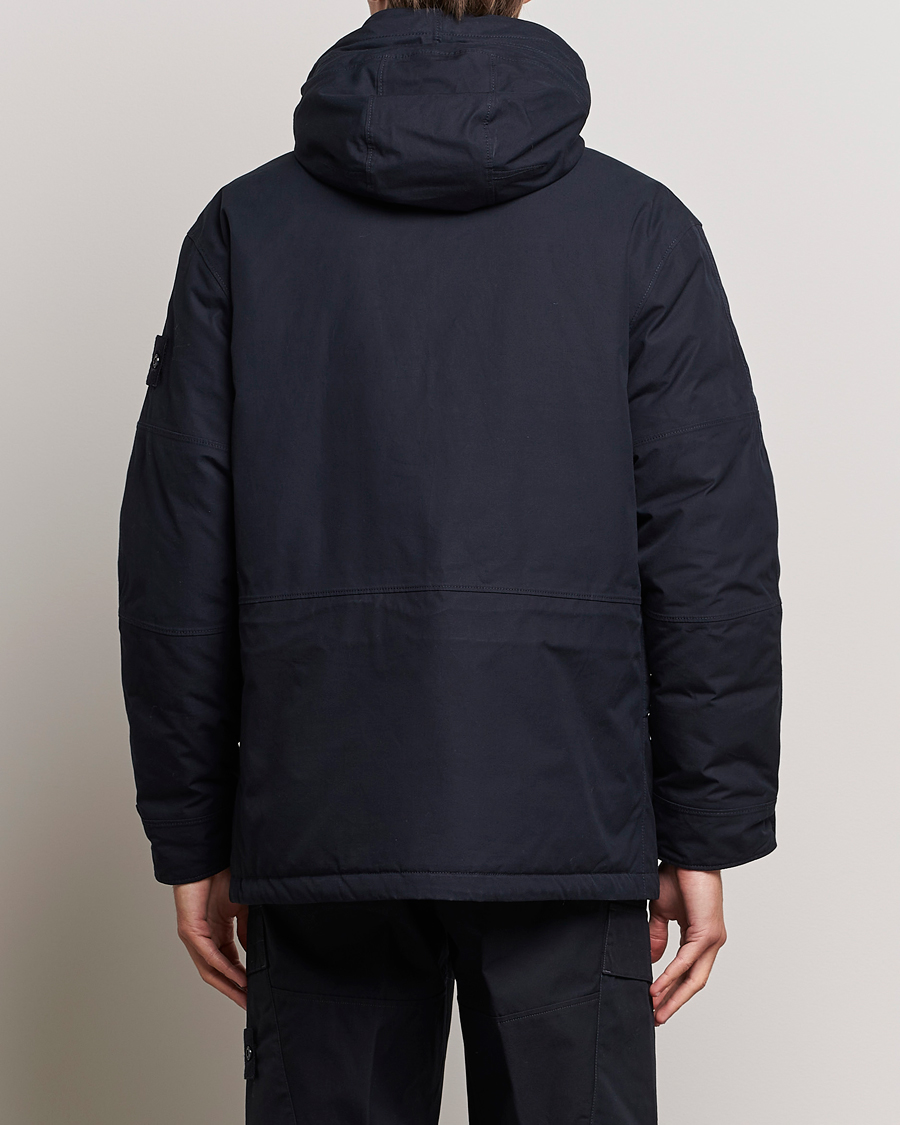 Homme | Manteaux Et Vestes | Stone Island | Ghost Piece O-Ventile Hooded Parka Navy Blue