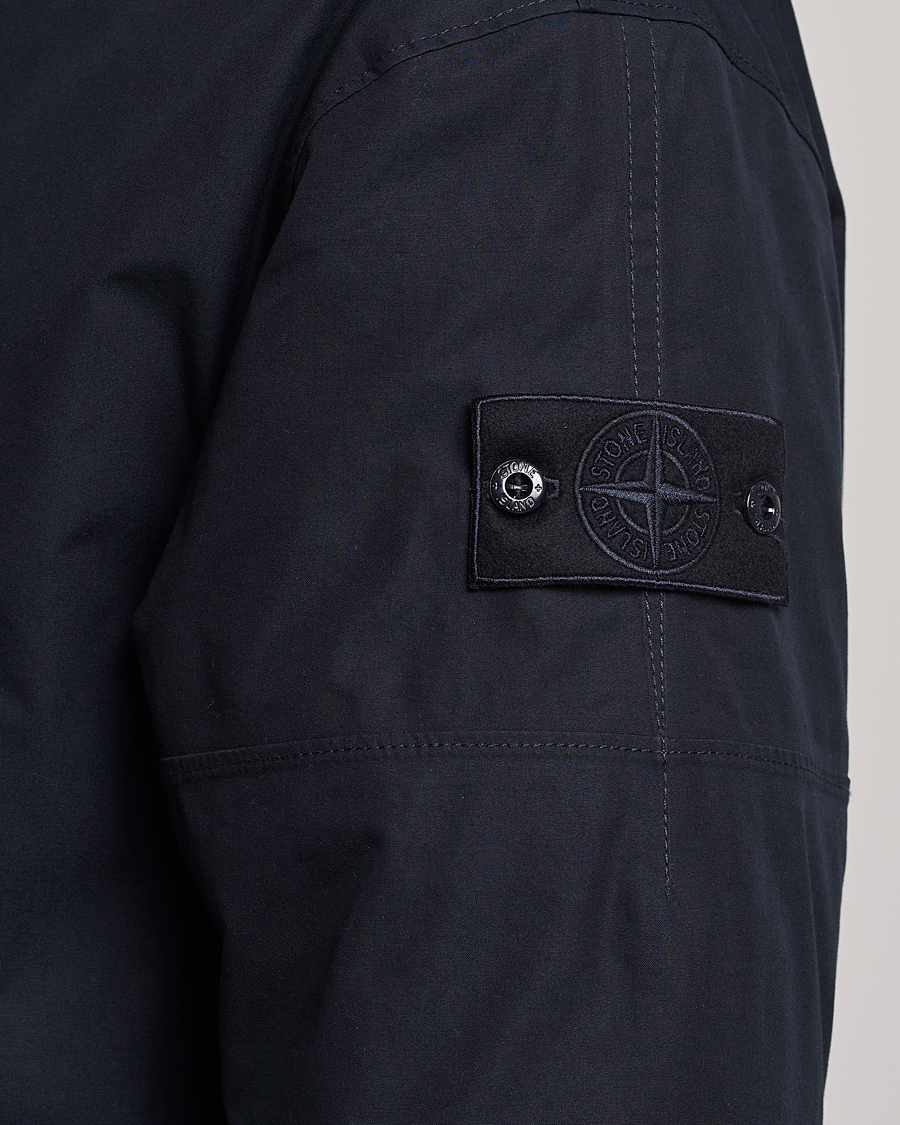 Homme | Manteaux Et Vestes | Stone Island | Ghost Piece O-Ventile Hooded Parka Navy Blue