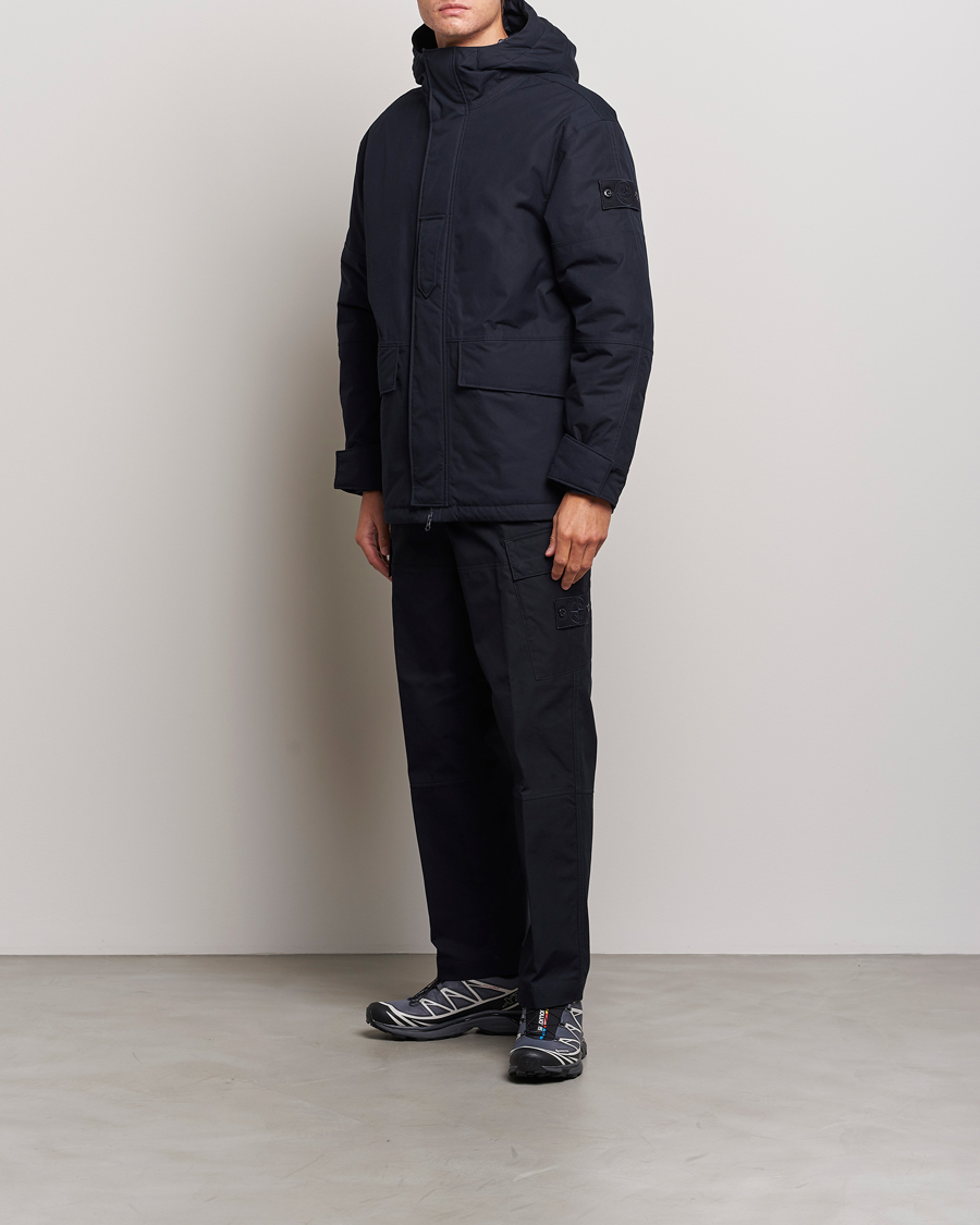Homme | Pantalons | Stone Island | Ghost Piece O-Ventile Trousers Navy Blue