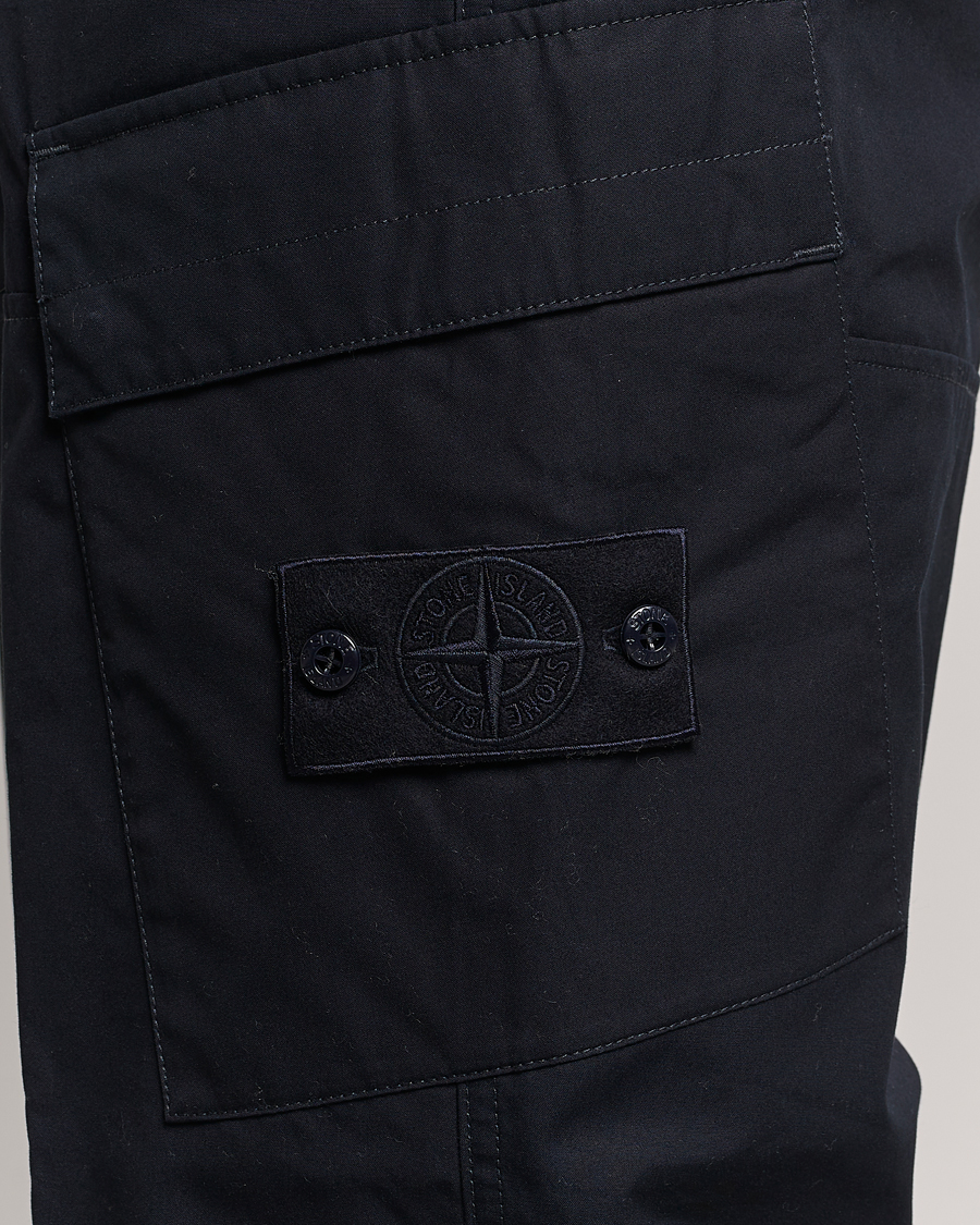 Homme | Pantalons | Stone Island | Ghost Piece O-Ventile Trousers Navy Blue