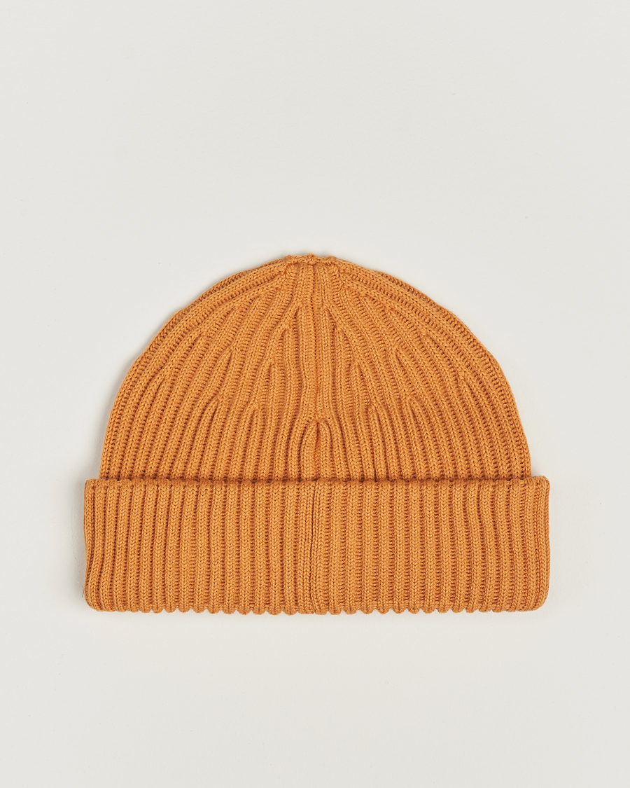 Homme | Stone Island Full Rib Wool Beanie Rust | Stone Island | Full Rib Wool Beanie Rust