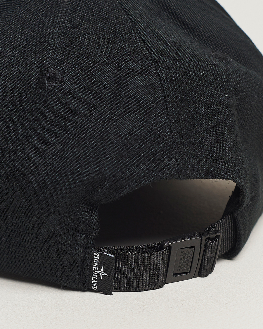 Homme | Stone Island Mix Wool Gabardine Cap Black | Stone Island | Mix Wool Gabardine Cap Black