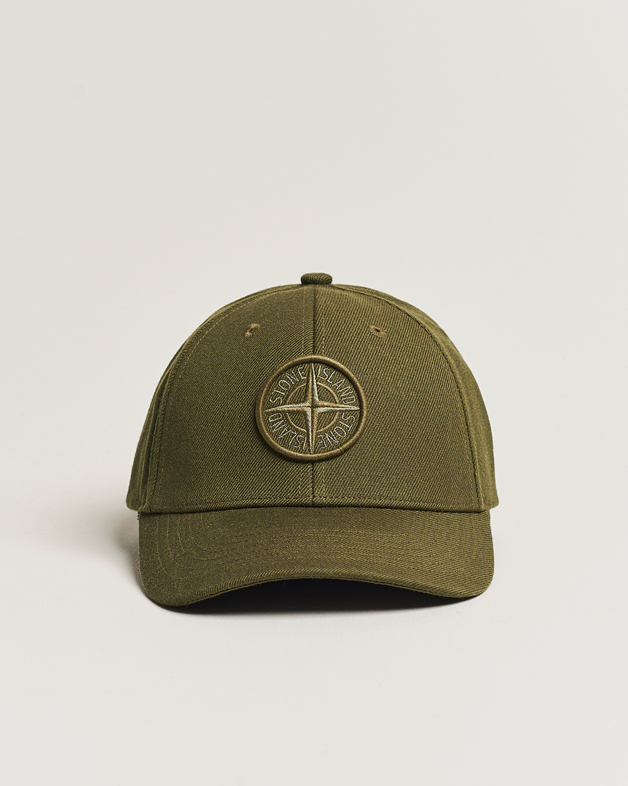 Homme | Stone Island Mix Wool Gabardine Cap Olive | Stone Island | Mix Wool Gabardine Cap Olive