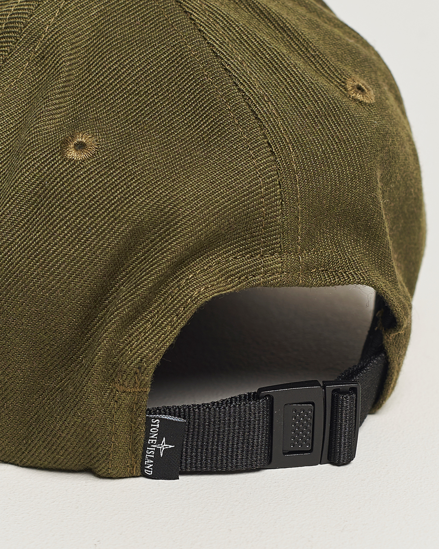 Homme | Stone Island Mix Wool Gabardine Cap Olive | Stone Island | Mix Wool Gabardine Cap Olive