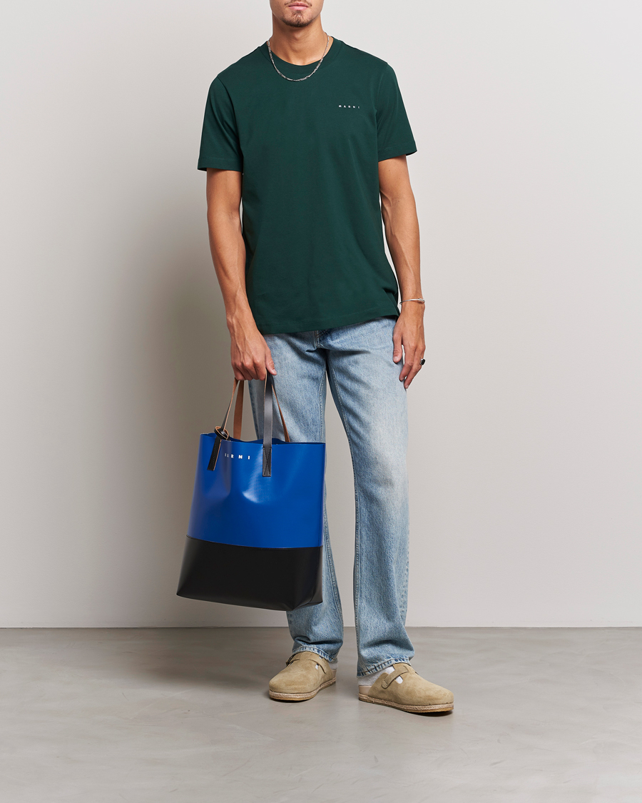Homme | T-shirts | Marni | Logo Embroidered T-Shirt Spherical Green