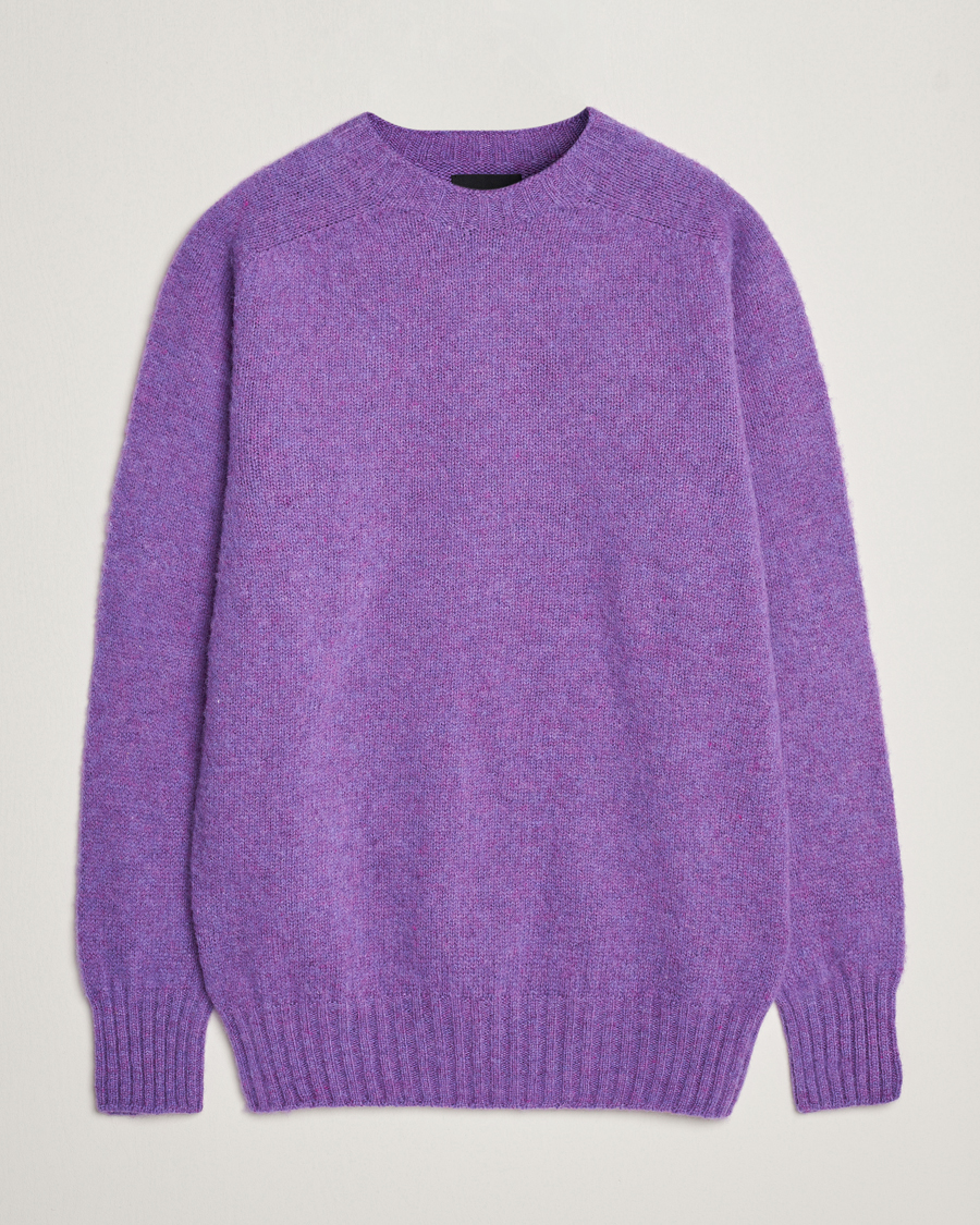 Homme | Pulls Et Tricots | Howlin' | Brushed Wool Sweater Purple Lover