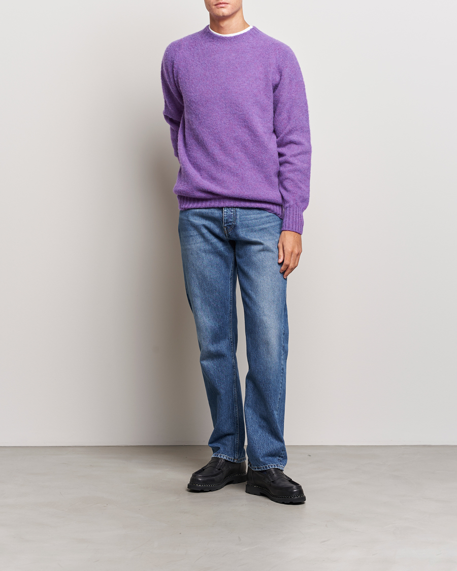 Homme | Pulls Et Tricots | Howlin' | Brushed Wool Sweater Purple Lover