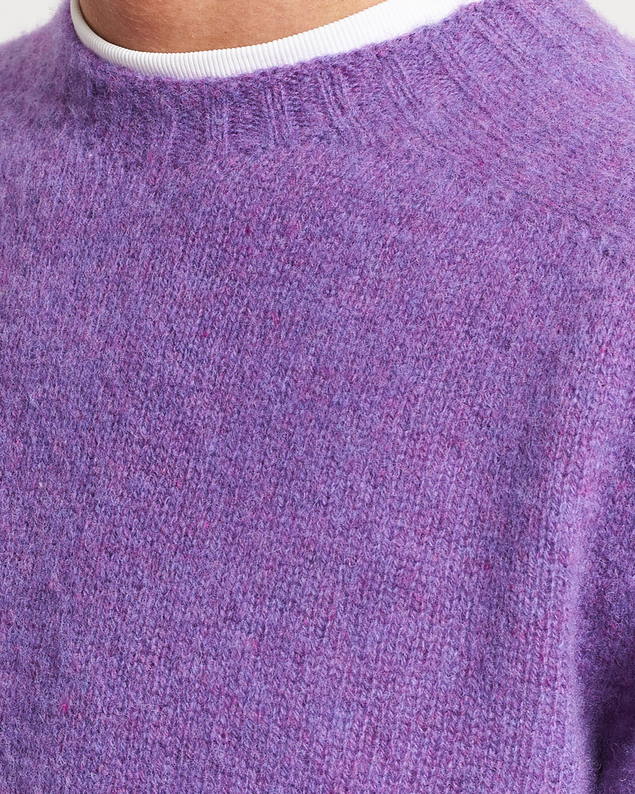 Homme | Pulls Et Tricots | Howlin' | Brushed Wool Sweater Purple Lover