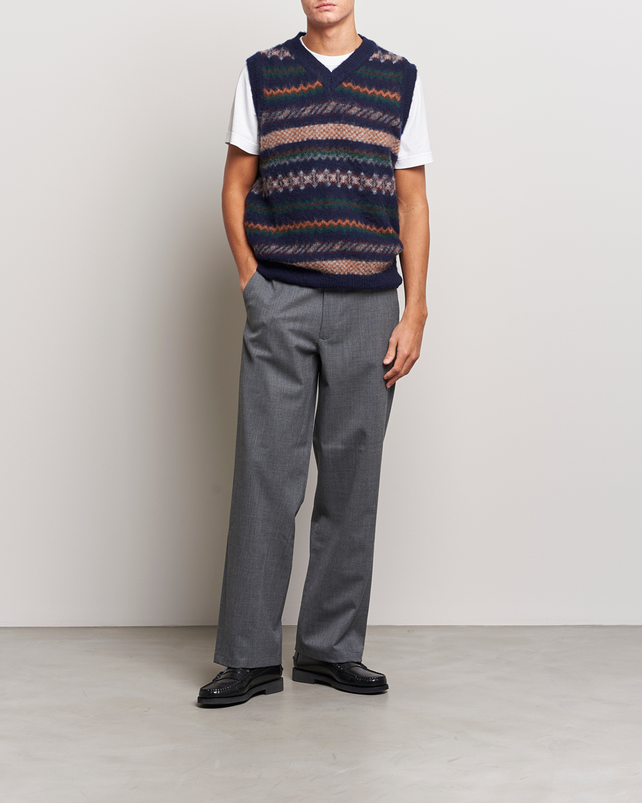 Homme | Pulls Et Tricots | Howlin' | Brushed Wool Vest Navy