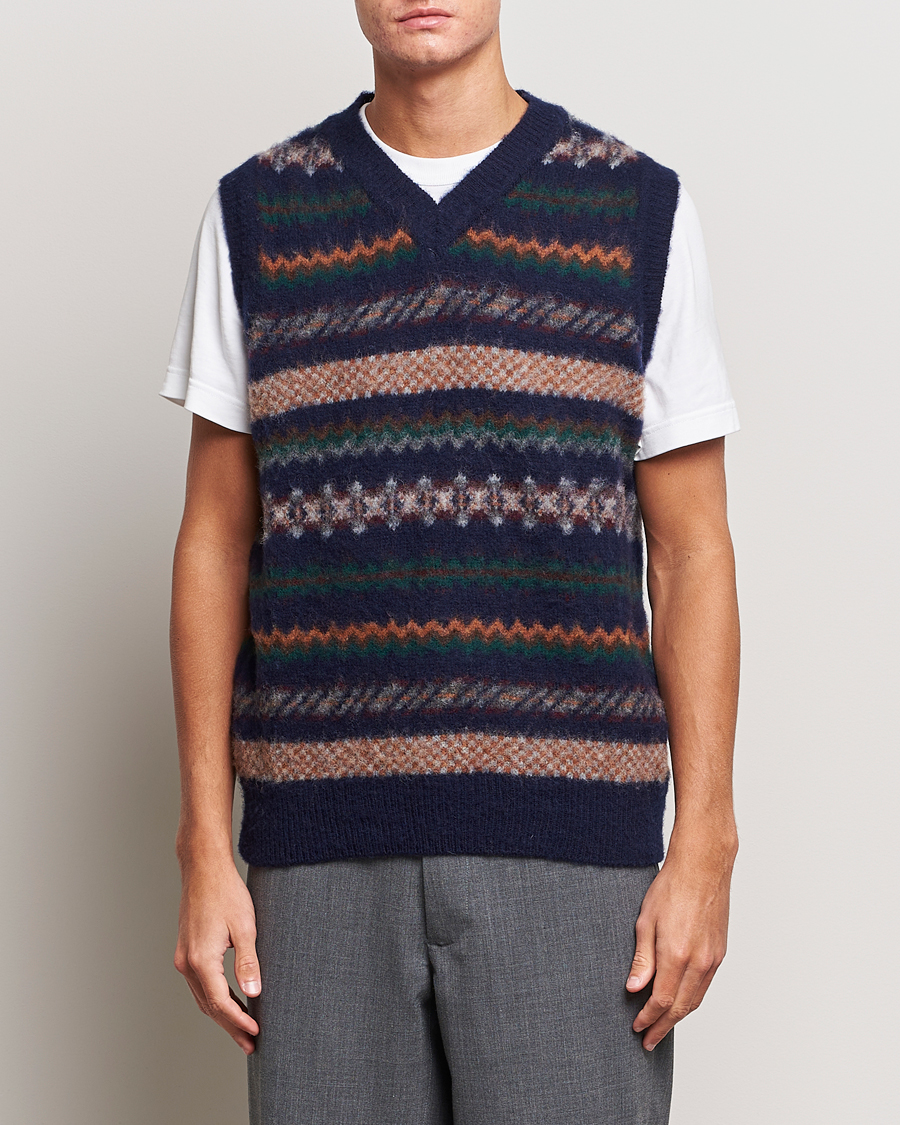 Homme | Pulls Et Tricots | Howlin' | Brushed Wool Vest Navy
