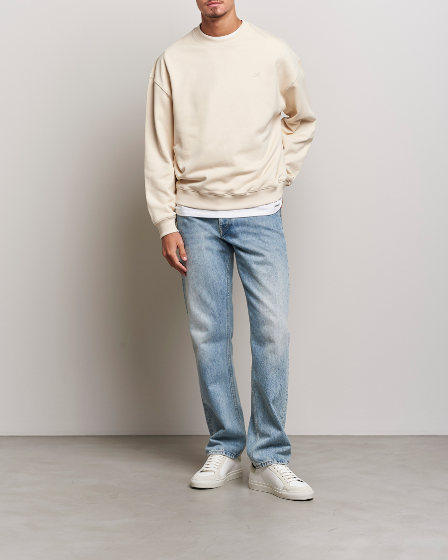 Homme | Pulls Et Tricots | Axel Arigato | Honor Crew Neck Sweatshirt Pale Beige